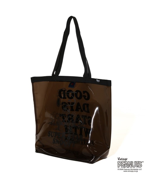FRUIT OF THE LOOM(フルーツオブザルーム)の「FTL x PEANUTS PVCバッグ2 /ピーナッツ コラボ スーパースター スヌーピー(ハンドバッグ・メンズ・ブルー/ブラック・FREE)」の9枚目の写真