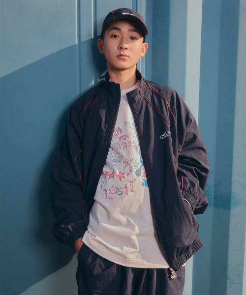 LMCの「PIPING TRACK JACKET navy(ナイロンジャケット・メンズ・その他・MEDIUM/LARGE/SMALL)」の14枚目の写真