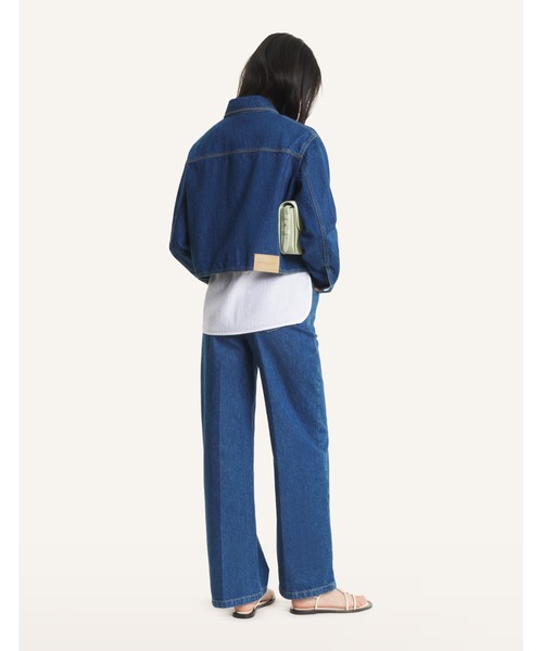 Maison Kitsune（メゾンキツネ）の「DENIM CROPPED JACKET（デニムジャケット・レディース・ブルー系その他・XS/S/M/L）」の4枚目の写真