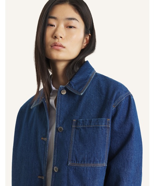 Maison Kitsune（メゾンキツネ）の「DENIM CROPPED JACKET（デニムジャケット・レディース・ブルー系その他・XS/S/M/L）」の6枚目の写真
