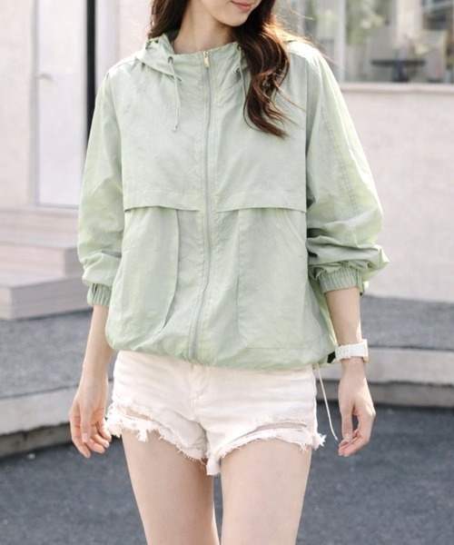 SallyLunn(サリーラン)の「シアードロストパーカー(マウンテンパーカー・レディース・ライトグリーン/ホワイト・LARGE/MEDIUM)」の9枚目の写真