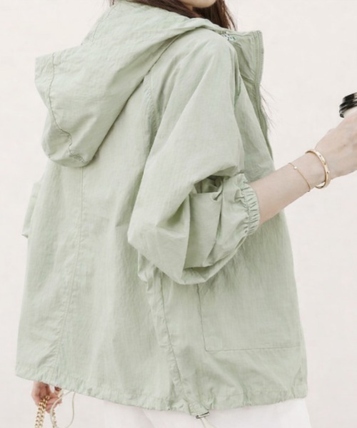 SallyLunn(サリーラン)の「シアードロストパーカー(マウンテンパーカー・レディース・ライトグリーン/ホワイト・LARGE/MEDIUM)」の8枚目の写真
