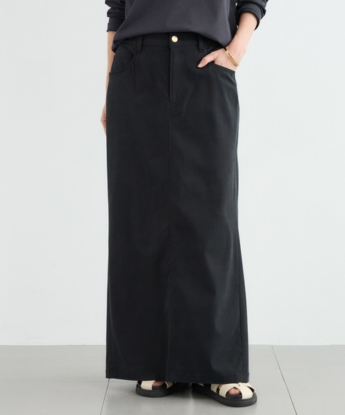 BARNYARDSTORM（バンヤードストーム）の「BARNYARDSTORM / キレイメワークマキシスカート（スカート・レディース・カーキ/ブラック・S/M）」の3枚目の写真