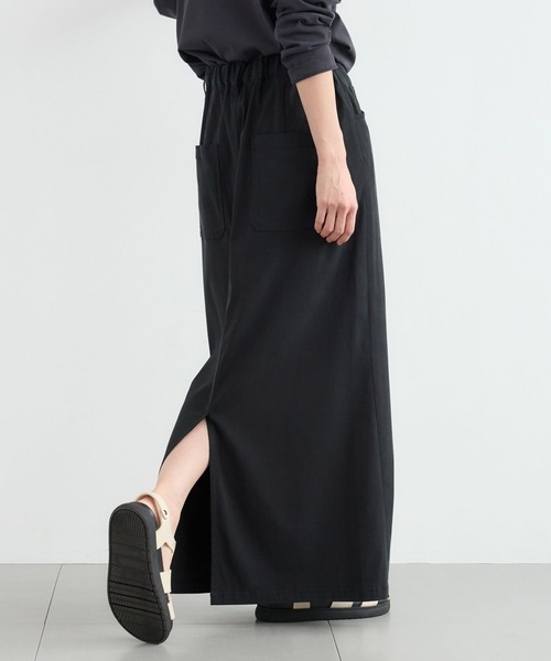 BARNYARDSTORM（バンヤードストーム）の「BARNYARDSTORM / キレイメワークマキシスカート（スカート・レディース・カーキ/ブラック・S/M）」の4枚目の写真