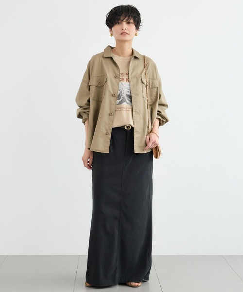 BARNYARDSTORM（バンヤードストーム）の「BARNYARDSTORM / キレイメワークマキシスカート（スカート・レディース・カーキ/ブラック・S/M）」の6枚目の写真