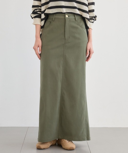 BARNYARDSTORM（バンヤードストーム）の「BARNYARDSTORM / キレイメワークマキシスカート（スカート・レディース・カーキ/ブラック・S/M）」の7枚目の写真