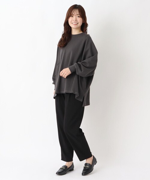 one'sterrace(ワンズテラス)の「カットジョーセットパンツ(その他パンツ・レディース・ブラック系8・02)」の10枚目の写真