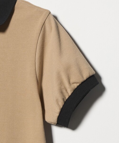 green label relaxing（グリーンレーベルリラクシング）の「バイカラー カノコ ポロワンピース / キッズ  140cm-160cm（ワンピース・キッズ・ブラック/ベージュ・140cm/150cm/160cm）」の6枚目の写真