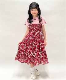 axes femme（アクシーズファム）の「いちご柄ワンピース（ワンピース）」