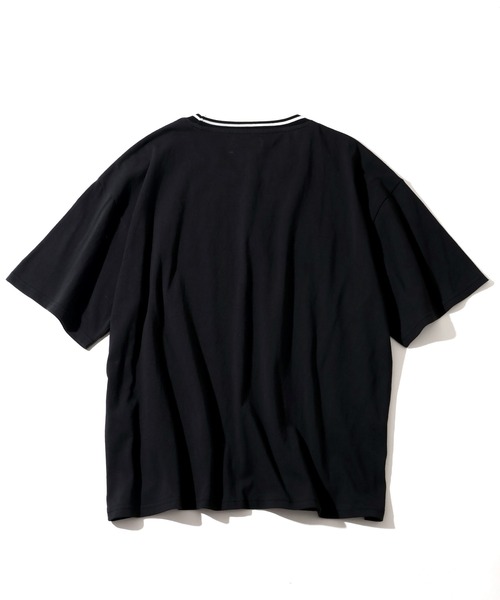 KANGOL(カンゴール)の「【KANGOL/カンゴール】別注 パッチワークロゴ ラインリブ半袖Tシャツ(Tシャツ/カットソー・メンズ・ベージュ/ネイビー/ホワイト/グリーン/ブラック/アッシュグレー/チャコールグレー・S/M/L/XL)」の18枚目の写真