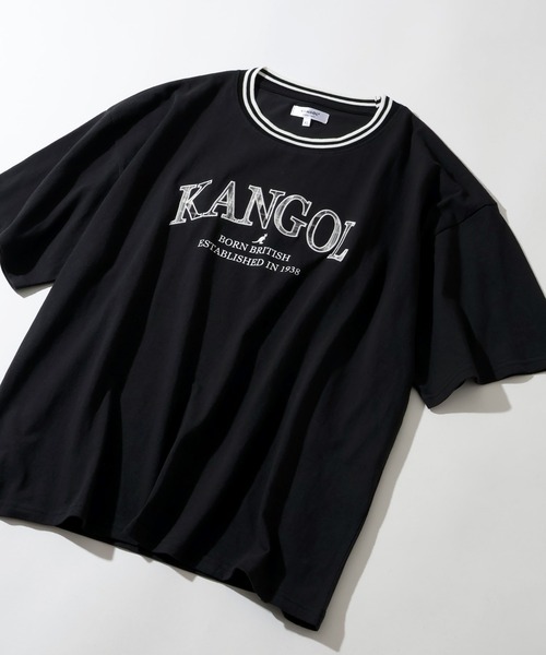 KANGOL(カンゴール)の「【KANGOL/カンゴール】別注 パッチワークロゴ ラインリブ半袖Tシャツ(Tシャツ/カットソー・メンズ・ベージュ/ネイビー/ホワイト/グリーン/ブラック/アッシュグレー/チャコールグレー・S/M/L/XL)」の20枚目の写真
