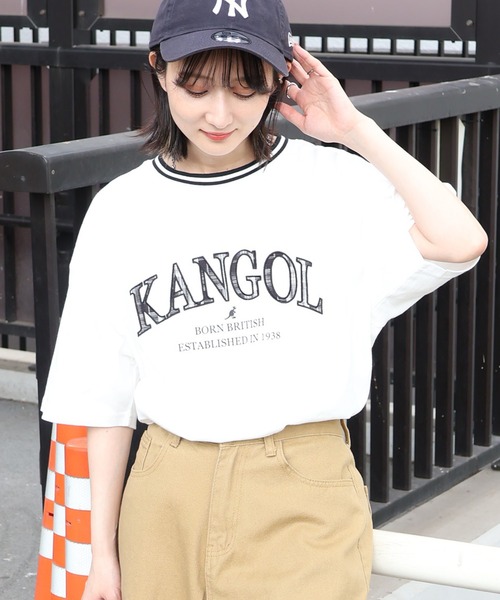 KANGOL Patchwork логотип футболка с коротким рукавом (Patchwork)