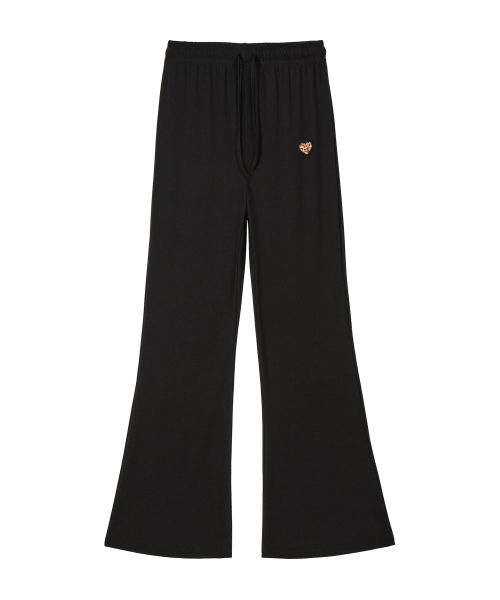 ERER(エルエル)の「Bootcut Sweat Pants Black(スウェットパンツ・レディース・ブラック・F)」の4枚目の写真