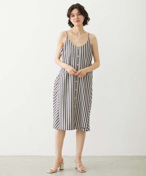 MILKFED.(ミルクフェド)の「BIAS-CUT STRIPED CAMI DRESS(ワンピース・レディース・ブラック/ライトピンク/ライトブルー・ONE SIZE)」の15枚目の写真