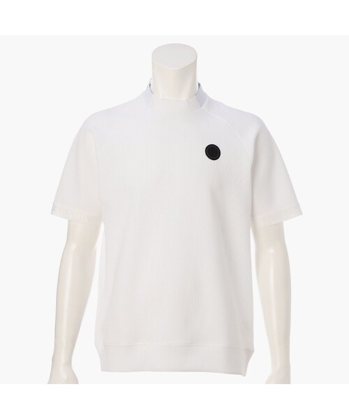 BRIEFING（ブリーフィング）の「【BRIEFING GOLF／ブリーフィングゴルフ】CE MEN'S WAFFLE NECK LOGO HIGHNECK RF（Tシャツ/カットソー・メンズ・ブラック/ホワイト/ベージュ・L/M/S/XL）」の2枚目の写真