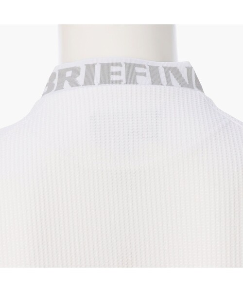 BRIEFING（ブリーフィング）の「【BRIEFING GOLF／ブリーフィングゴルフ】CE MEN'S WAFFLE NECK LOGO HIGHNECK RF（Tシャツ/カットソー・メンズ・ブラック/ホワイト/ベージュ・L/M/S/XL）」の5枚目の写真