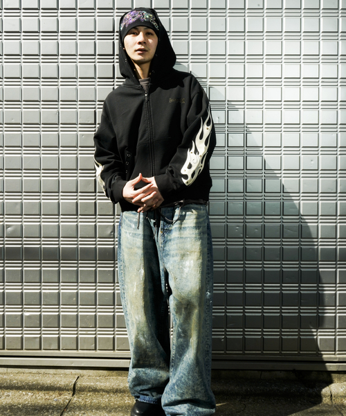 SUPPLIER / サプライヤー Fire Tribal Patch Zip Hoodie（パーカー