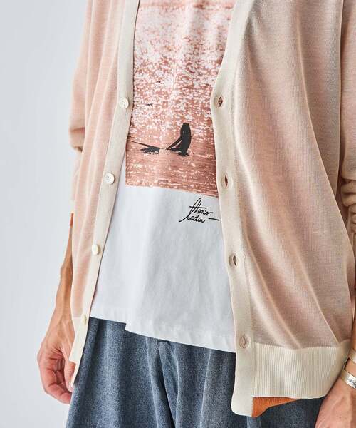 EDIFICE（エディフィス）の「2トーン レイヤード カーディガン（カーディガン/ボレロ・メンズ・ライトグリーン/ホワイト/ライトグレー/ブラック・LARGE/MEDIUM/SMALL）」の15枚目の写真