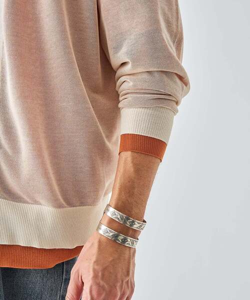 EDIFICE（エディフィス）の「2トーン レイヤード カーディガン（カーディガン/ボレロ・メンズ・ライトグリーン/ホワイト/ライトグレー/ブラック・LARGE/MEDIUM/SMALL）」の16枚目の写真