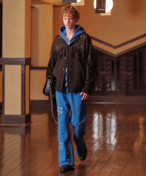 amok（アモク）の「ORNAMENT QUILT BAG（ショルダーバッグ・メンズ・ブルー/ブラック・FREE）」の11枚目の写真