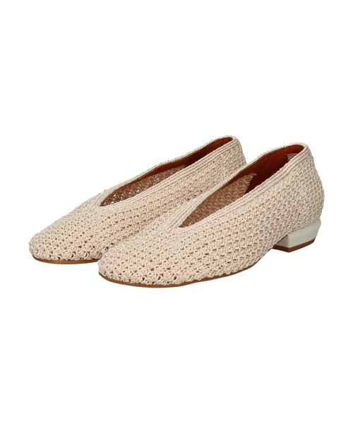 ANGEL ALARCON(アンヘルアラルコン)の「【ANGEL ALARCON】ニットアッパーフラットパンプス(D61500)(パンプス・レディース・ホワイト系その他/ベージュ系その他・36/37/38/35/39)」の10枚目の写真