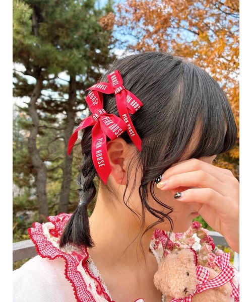 PINK HOUSE（ピンクハウス）の「ロゴリボンミニブローチセット（ブローチ/コサージュ・レディース・ピンク/ラベンダー/ミント/ベージュ/キナリ/スカイブルー/ブラック/レッド・フリー）」の16枚目の写真