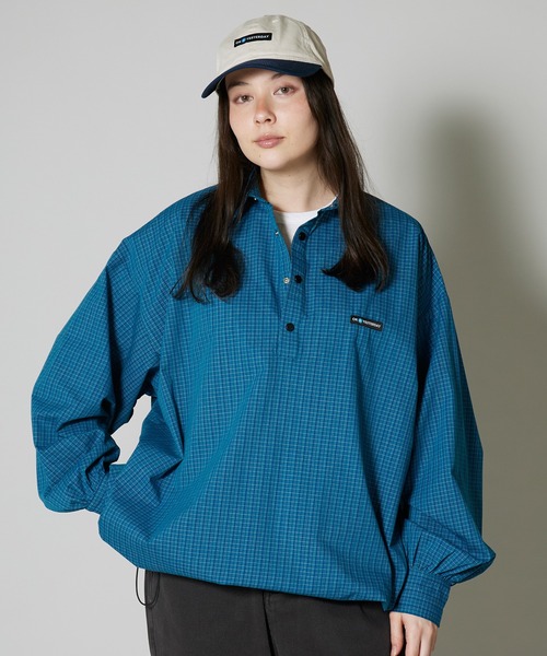OK YESTERDAY（オッケーイエスタデイ）の「OK YESTERDAY / オーケー イエスタデイ プルオーバーシャツ PULLOVER SHIRT 2026年 夏 夏服（シャツ/ブラウス・レディース・ブルー/ブラック/ブラック系/ネイビー・L/M）」の4枚目の写真