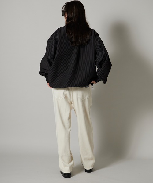 OK YESTERDAY（オッケーイエスタデイ）の「OK YESTERDAY / オーケー イエスタデイ プルオーバーシャツ PULLOVER SHIRT 2026年 夏 夏服（シャツ/ブラウス・レディース・ブルー/ブラック/ブラック系/ネイビー・L/M）」の6枚目の写真