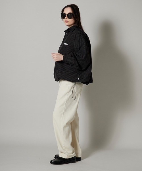 OK YESTERDAY（オッケーイエスタデイ）の「OK YESTERDAY / オーケー イエスタデイ プルオーバーシャツ PULLOVER SHIRT 2026年 夏 夏服（シャツ/ブラウス・レディース・ブルー/ブラック/ブラック系/ネイビー・L/M）」の5枚目の写真