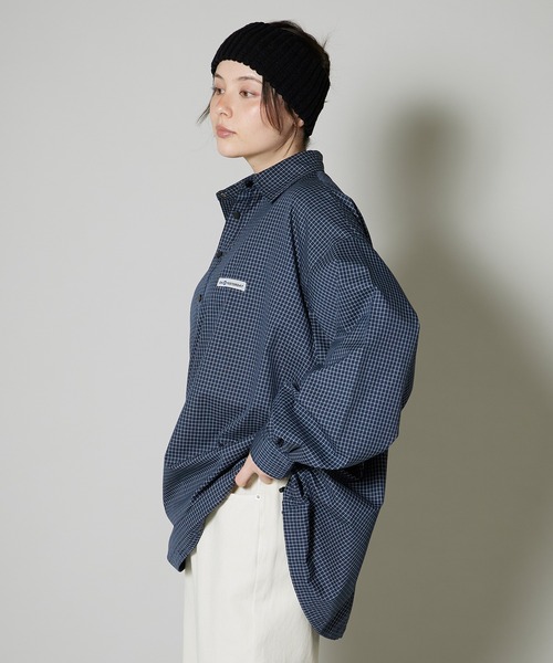OK YESTERDAY（オッケーイエスタデイ）の「OK YESTERDAY / オーケー イエスタデイ プルオーバーシャツ PULLOVER SHIRT 2026年 夏 夏服（シャツ/ブラウス・レディース・ブルー/ブラック/ブラック系/ネイビー・L/M）」の10枚目の写真