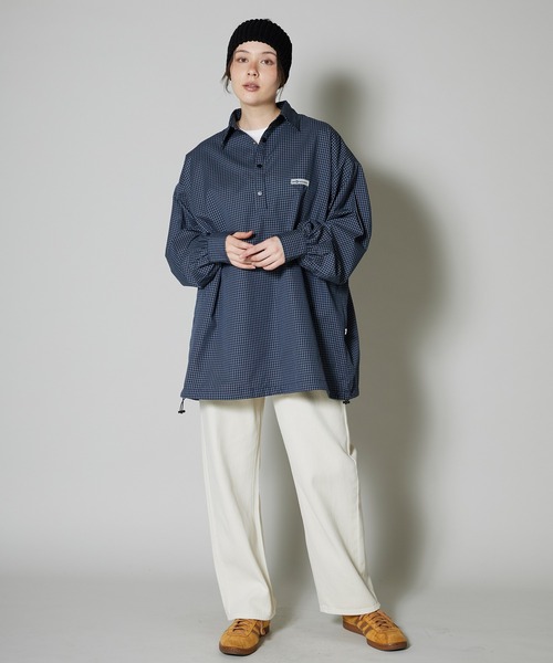 OK YESTERDAY（オッケーイエスタデイ）の「OK YESTERDAY / オーケー イエスタデイ プルオーバーシャツ PULLOVER SHIRT 2026年 夏 夏服（シャツ/ブラウス・レディース・ブルー/ブラック/ブラック系/ネイビー・L/M）」の13枚目の写真