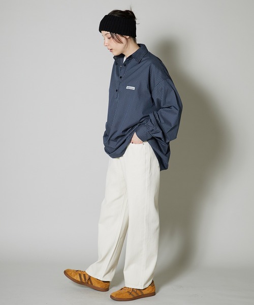 OK YESTERDAY（オッケーイエスタデイ）の「OK YESTERDAY / オーケー イエスタデイ プルオーバーシャツ PULLOVER SHIRT 2026年 夏 夏服（シャツ/ブラウス・レディース・ブルー/ブラック/ブラック系/ネイビー・L/M）」の14枚目の写真