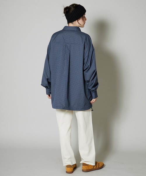 OK YESTERDAY（オッケーイエスタデイ）の「OK YESTERDAY / オーケー イエスタデイ プルオーバーシャツ PULLOVER SHIRT 2026年 夏 夏服（シャツ/ブラウス・レディース・ブルー/ブラック/ブラック系/ネイビー・L/M）」の15枚目の写真
