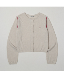 FRIVER07（フリバー07）の「Color point wool knit cardigan [FRSP05CD03]_Oat gray（カーディガン/ボレロ）」