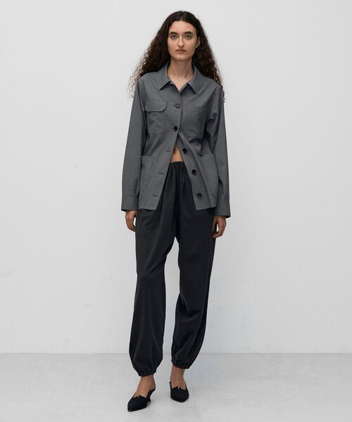 BACCA（バッカ）の「ウールトロピカル シャツジャケット（その他アウター・レディース・グレー・36）」の2枚目の写真