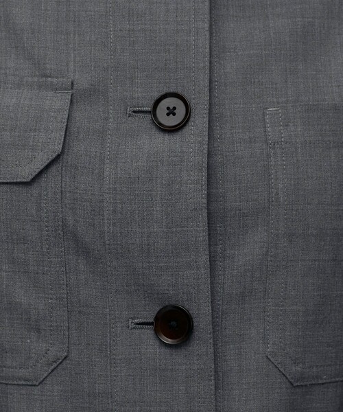 BACCA（バッカ）の「ウールトロピカル シャツジャケット（その他アウター・レディース・グレー・36）」の10枚目の写真