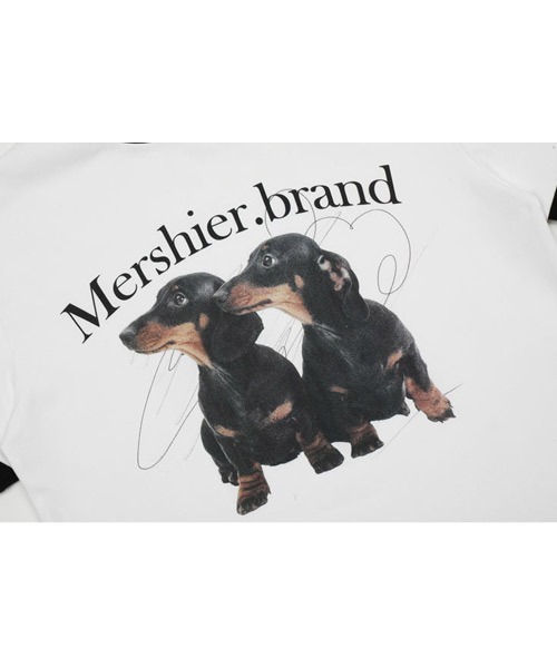 Ressaca(レサーカ)の「オーバーサイズダックスフンドリンガーTシャツ(Tシャツ/カットソー・メンズ・ホワイト/グレー・XL/M/L)」の6枚目の写真