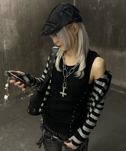 Heaven Sent(ヘブンセント)の「【HeavenSent】Eclipse Zip Up / 【ヘブンセント】バックロゴボーダージップアップパーカー(パーカー・レディース・グレー・XS/S)」の10枚目の写真