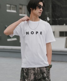POET MEETS DUBWISE | POET MEETS DUBWISE/ポエットミーツダブワイズ HOPE T-shirt プリントデザイン プレミアムコットン クルーネックTシャツ 2026年春夏(Tシャツ/カットソー)