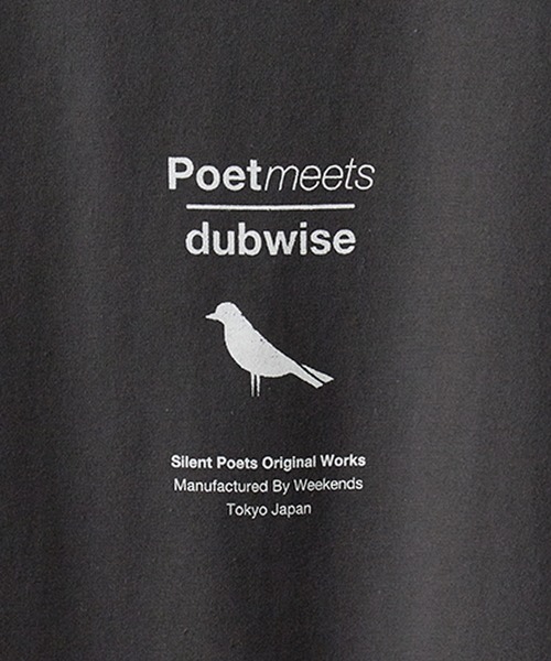 POET MEETS DUBWISE（ポエットミーツダブワイズ）の「POET MEETS DUBWISE/ポエットミーツダブワイズ HOPE T-shirt プリントデザイン プレミアムコットン クルーネックTシャツ 2026年春夏（Tシャツ/カットソー・メンズ・ホワイト/スミクロ・M/L/XL）」の6枚目の写真