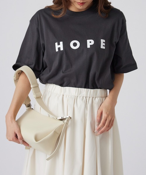 POET MEETS DUBWISE（ポエットミーツダブワイズ）の「POET MEETS DUBWISE/ポエットミーツダブワイズ HOPE T-shirt プリントデザイン プレミアムコットン クルーネックTシャツ 2026年春夏（Tシャツ/カットソー・メンズ・ホワイト/スミクロ・M/L/XL）」の16枚目の写真