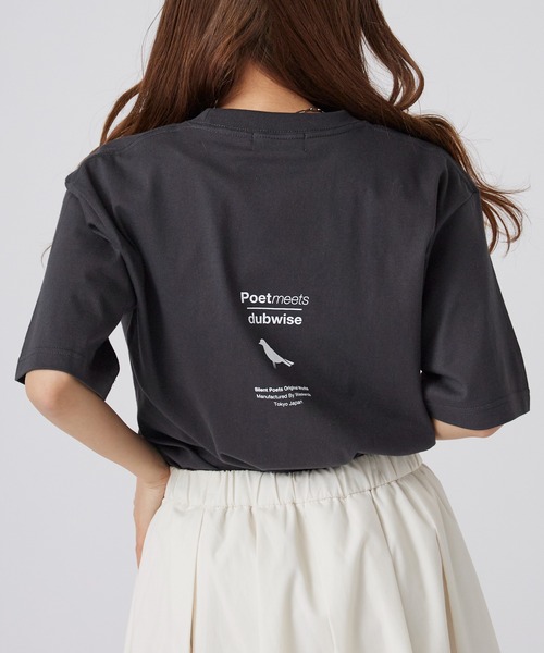 POET MEETS DUBWISE（ポエットミーツダブワイズ）の「POET MEETS DUBWISE/ポエットミーツダブワイズ HOPE T-shirt プリントデザイン プレミアムコットン クルーネックTシャツ 2026年春夏（Tシャツ/カットソー・メンズ・ホワイト/スミクロ・M/L/XL）」の18枚目の写真