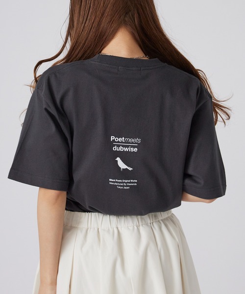 POET MEETS DUBWISE（ポエットミーツダブワイズ）の「POET MEETS DUBWISE/ポエットミーツダブワイズ HOPE T-shirt プリントデザイン プレミアムコットン クルーネックTシャツ 2026年春夏（Tシャツ/カットソー・メンズ・ホワイト/スミクロ・M/L/XL）」の19枚目の写真