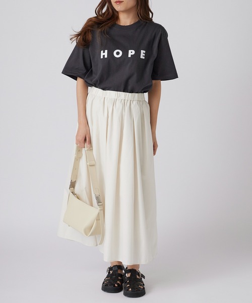 POET MEETS DUBWISE（ポエットミーツダブワイズ）の「POET MEETS DUBWISE/ポエットミーツダブワイズ HOPE T-shirt プリントデザイン プレミアムコットン クルーネックTシャツ 2026年春夏（Tシャツ/カットソー・メンズ・ホワイト/スミクロ・M/L/XL）」の20枚目の写真