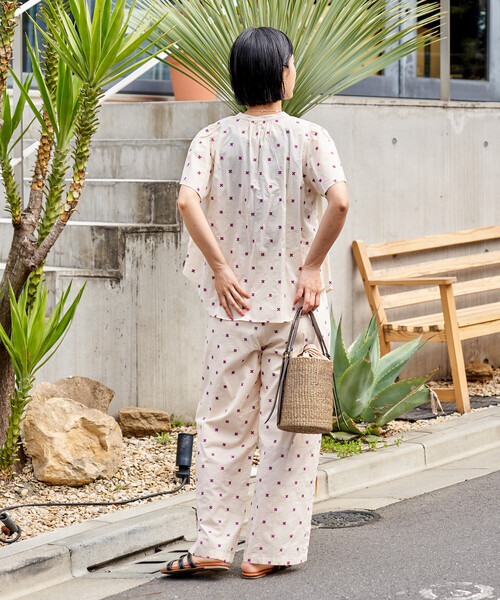 FREAK'S STORE(フリークスストア)の「インド 総柄刺繍 イージーパンツ<セットアップ対応>(その他パンツ・レディース・オフホワイト/ブラック・フリ-)」の10枚目の写真