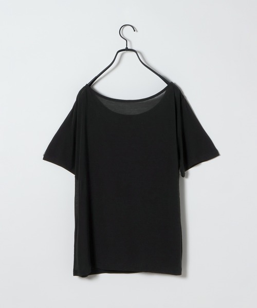 JEANASIS(ジーナシス)の「【25quee】ラインストーンボートネックTEE/680986(Tシャツ/カットソー・レディース・ホワイト系その他/パープル系その他/ブラック系その他・FREE)」の4枚目の写真