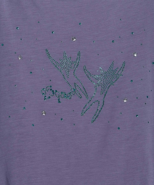 JEANASIS(ジーナシス)の「【25quee】ラインストーンボートネックTEE/680986(Tシャツ/カットソー・レディース・ホワイト系その他/パープル系その他/ブラック系その他・FREE)」の11枚目の写真