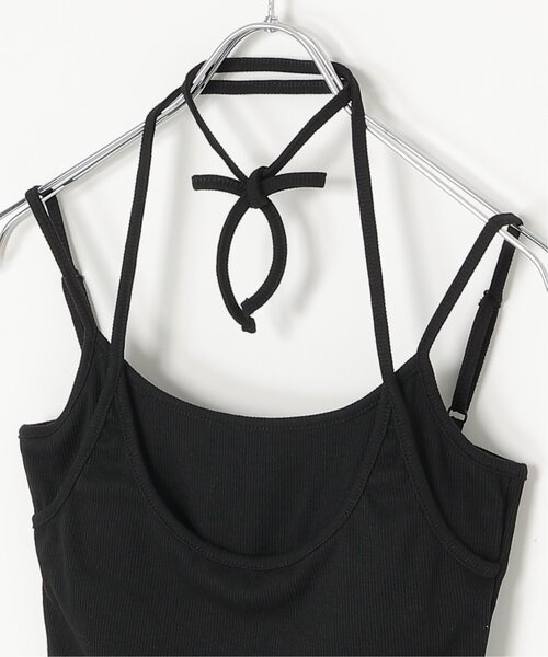 notch.（ノッチ）の「カットリブチョーカーフウキャミ（タンクトップ・レディース・オフホワイト/ブラウン/ブラック・M）」の9枚目の写真