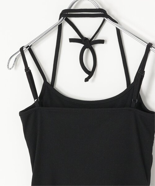 notch.（ノッチ）の「カットリブチョーカーフウキャミ（タンクトップ・レディース・オフホワイト/ブラウン/ブラック・M）」の10枚目の写真