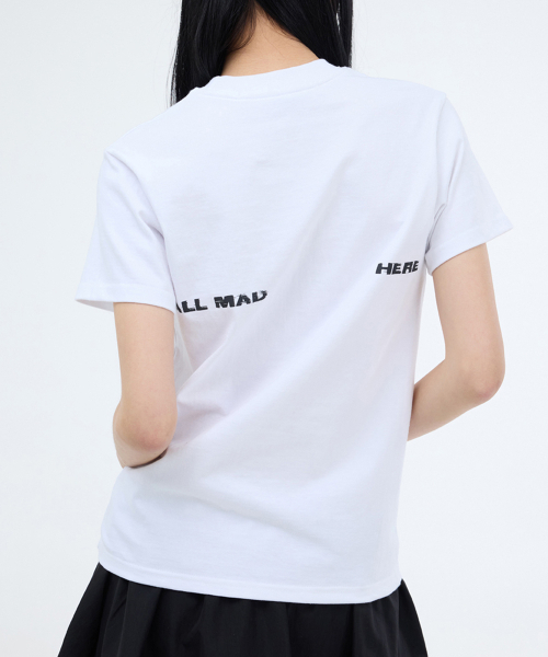 PORTERNA(ポルテナ)の「MAD KISS SHORT SLEEVE T-SHIRT-2COLOR(Tシャツ/カットソー・レディース・チャコールグレー/ホワイト・OS)」の14枚目の写真